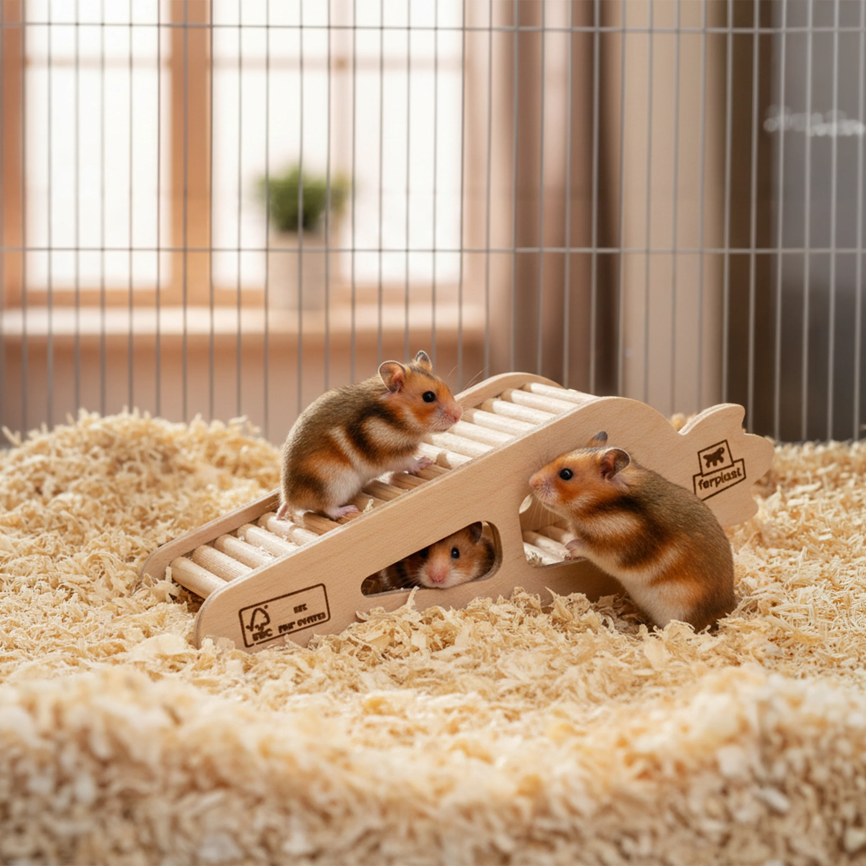 ARCADE CARROT Wooden hamster toy - Image 4