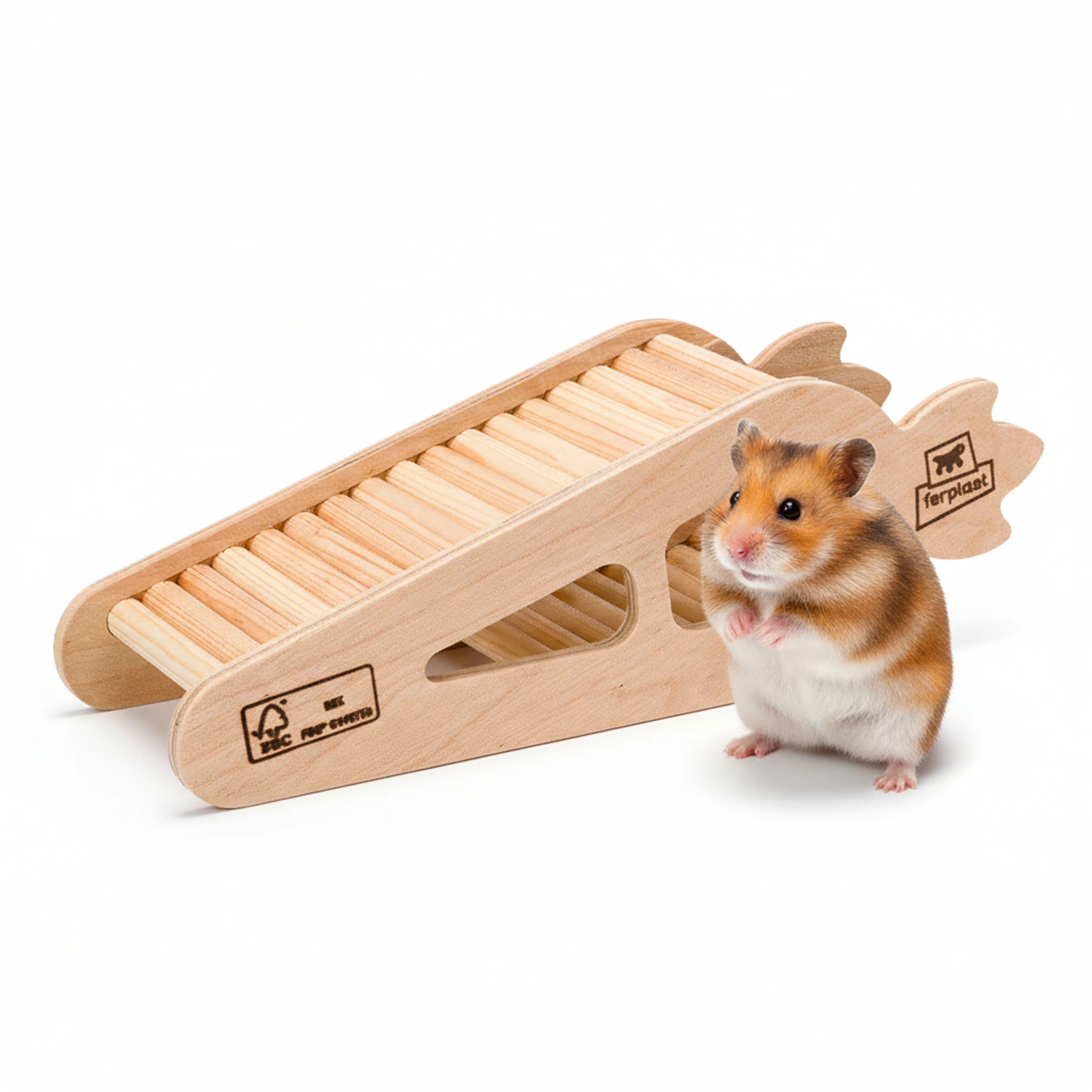 ARCADE CARROT Wooden hamster toy - Image 5