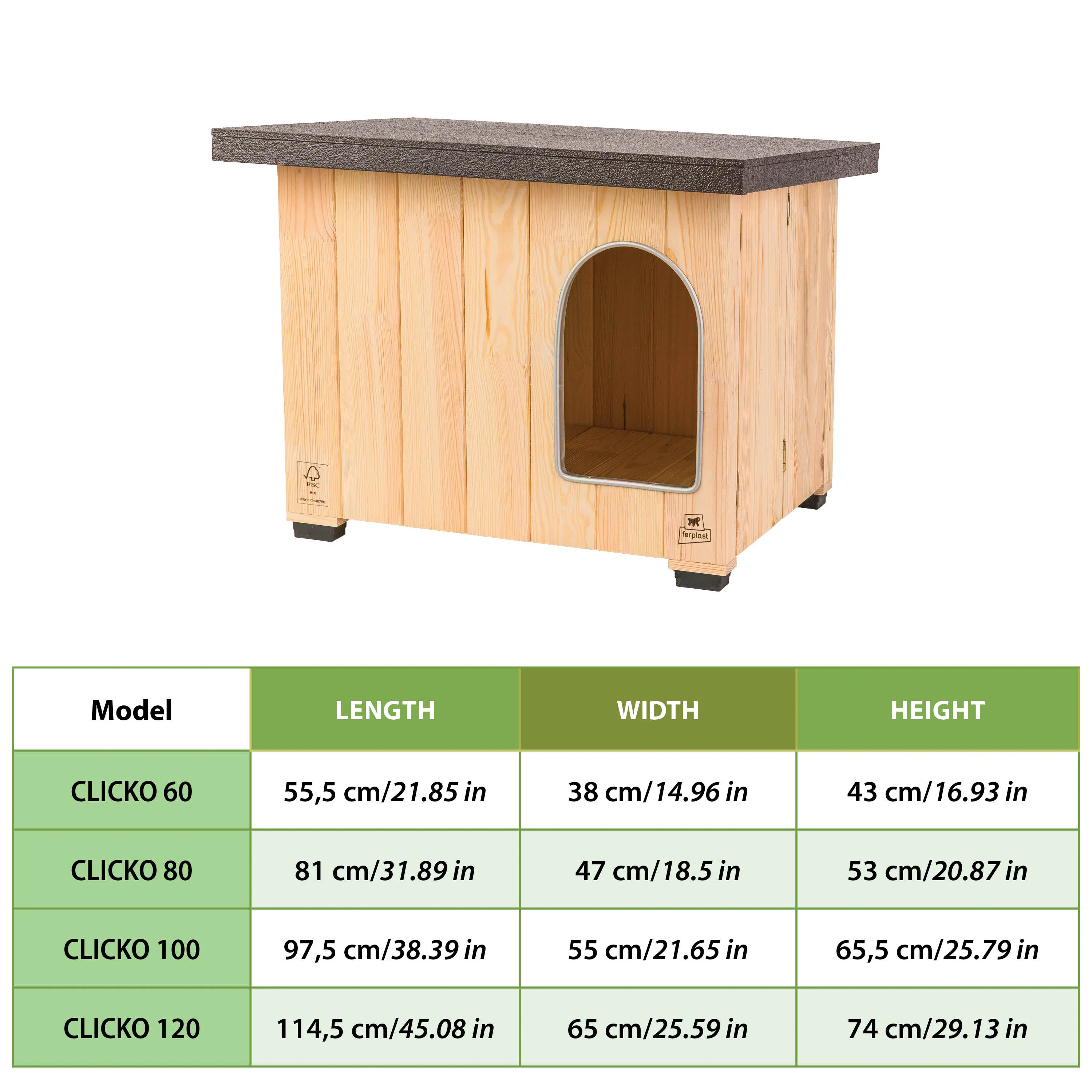 CLICKO wooden dog kennel - Image 9