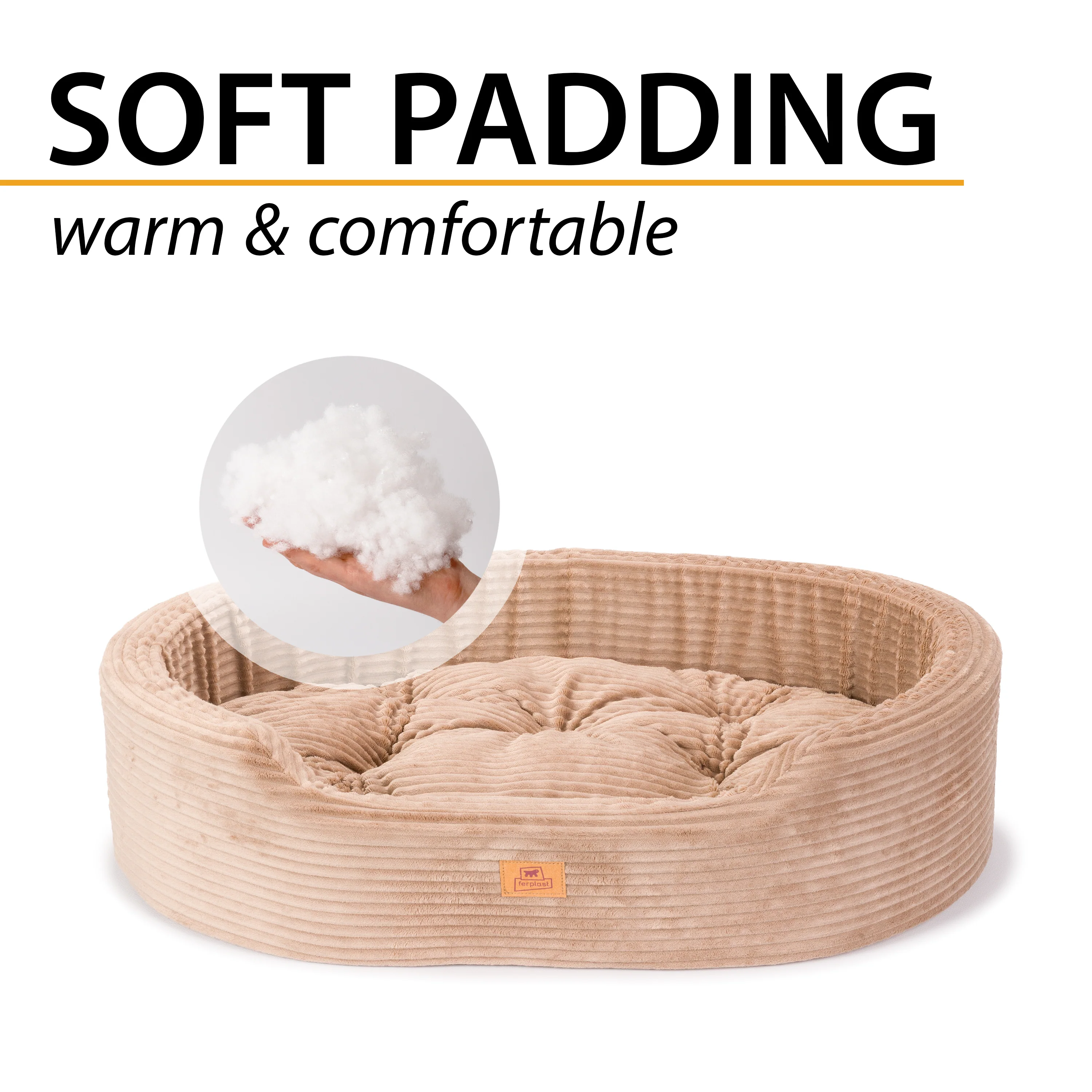 DANDY CORDUROY Sofa-style bed with removable cushion for dogs and cats - Image 5