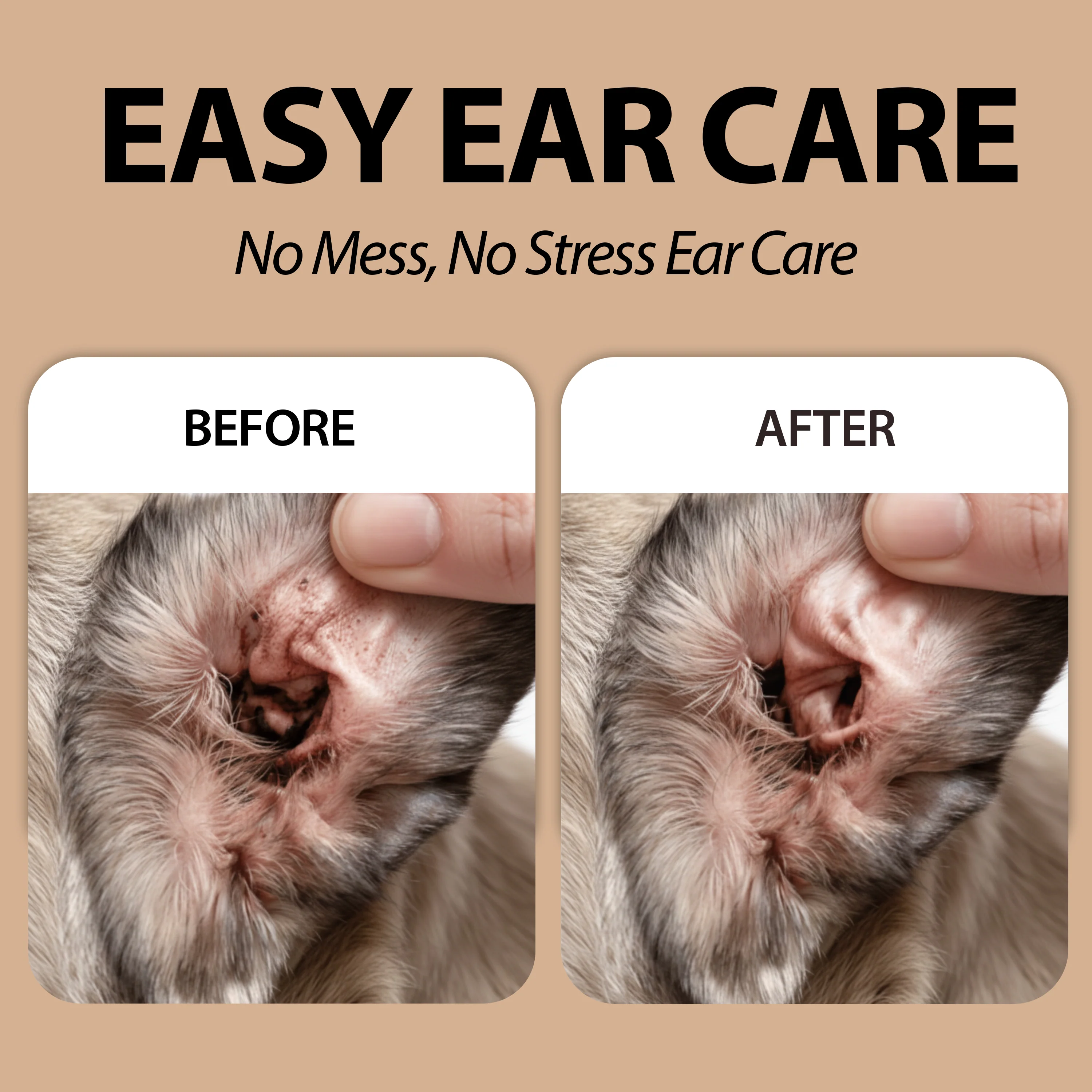 DISPOSABLE EAR FINGER PADS FOR DOGS AND CATS NATURÉ(x50) - Image 5
