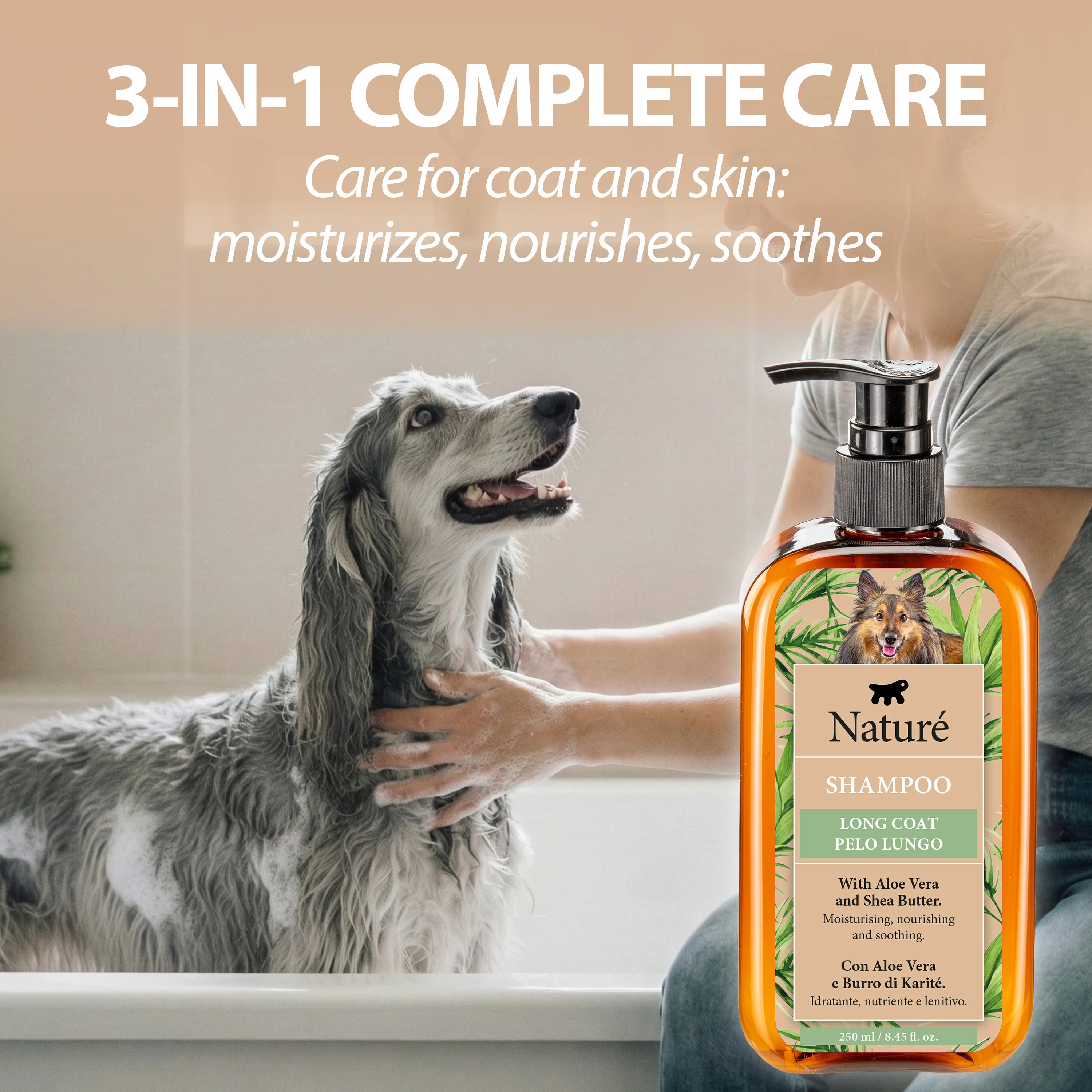 NATURÉ LONG COAT DOG SHAMPOO - Image 3