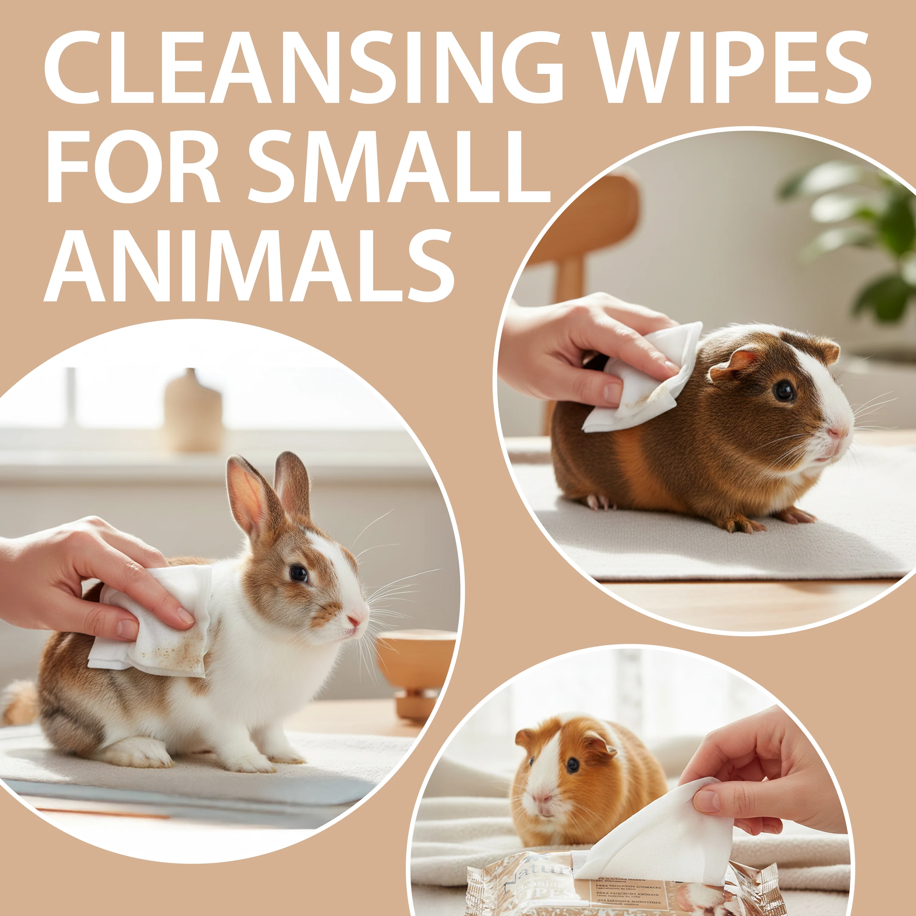 TALC WIPES FOR SMALL ANIMALS NATURÉ (X15) - Image 4