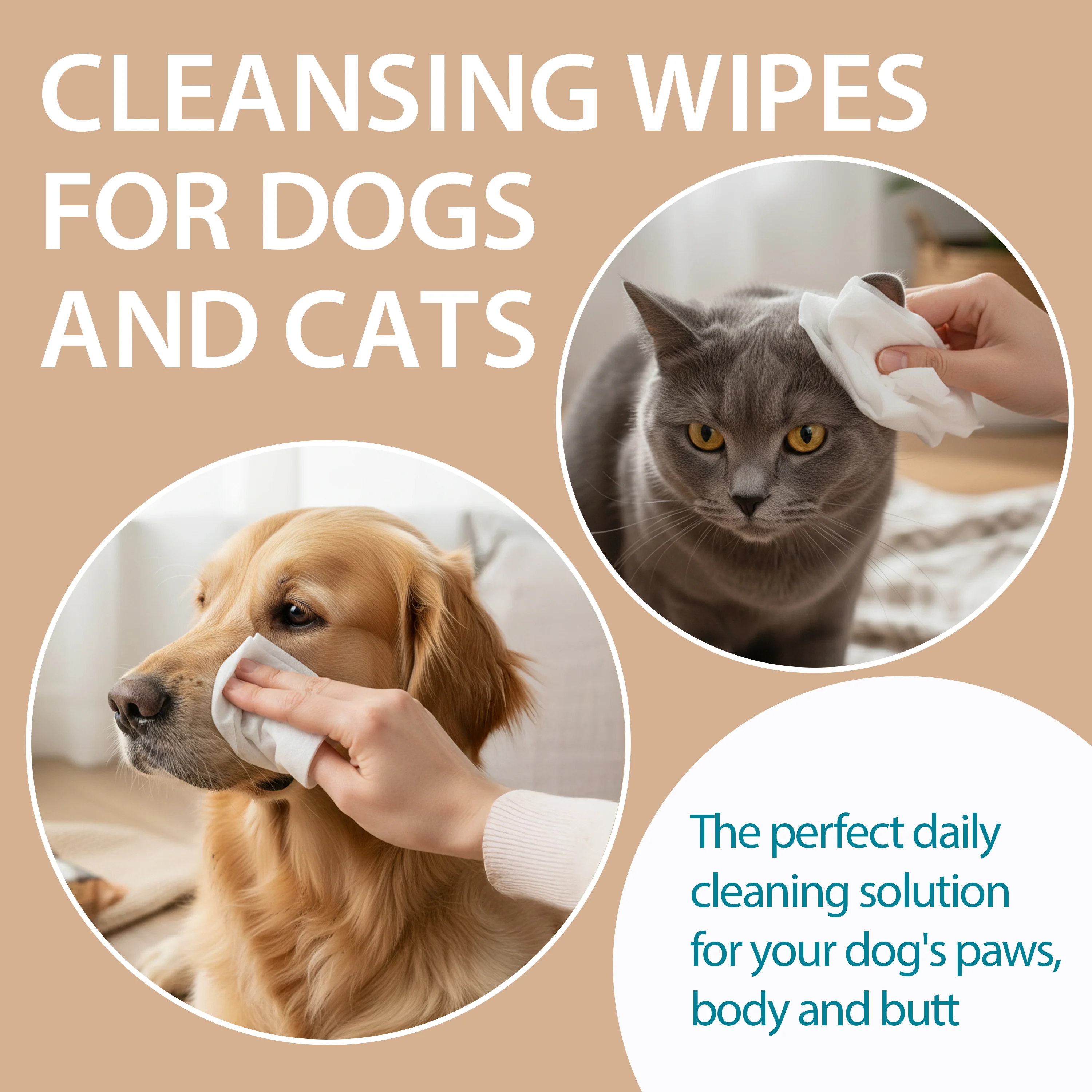 TALC DOG AND CAT WIPES NATURÉ (X40) - Image 4