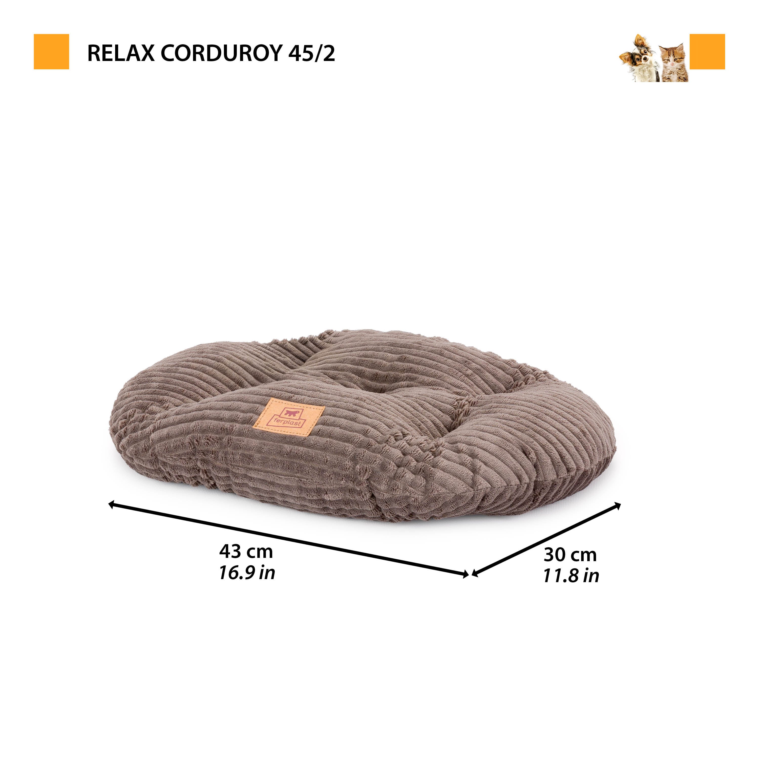 RELAX CORDUROY Oval cushion for dogs and cats - Image 2