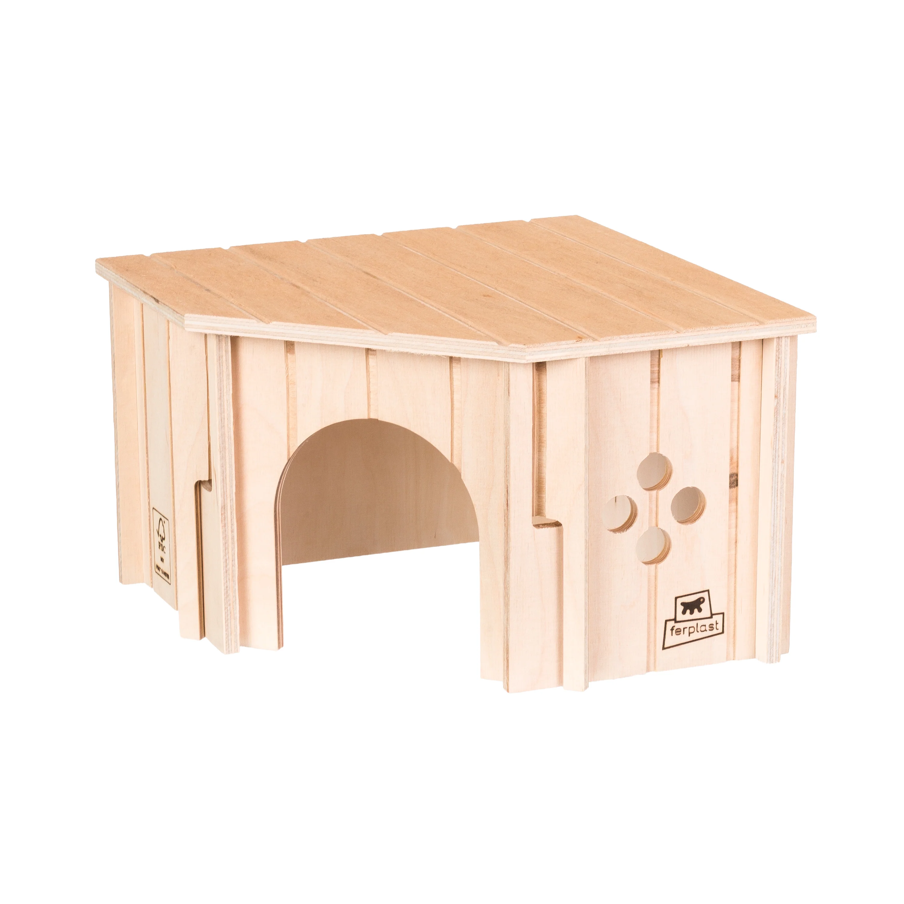 SIN CORNER Wooden Corner House for Small Animals