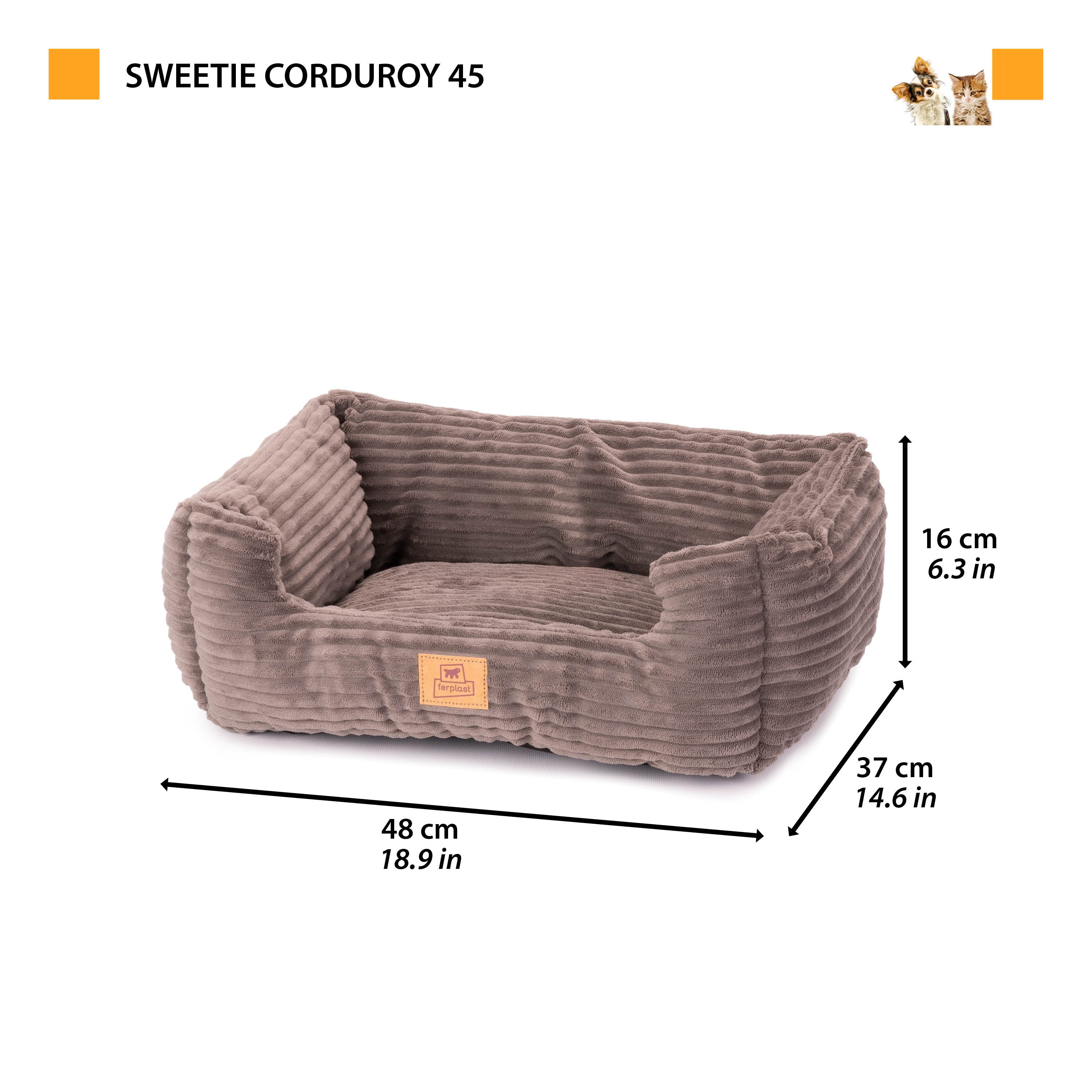 SWEETIE CORDUROY Soft bed for dogs and cats - Image 2