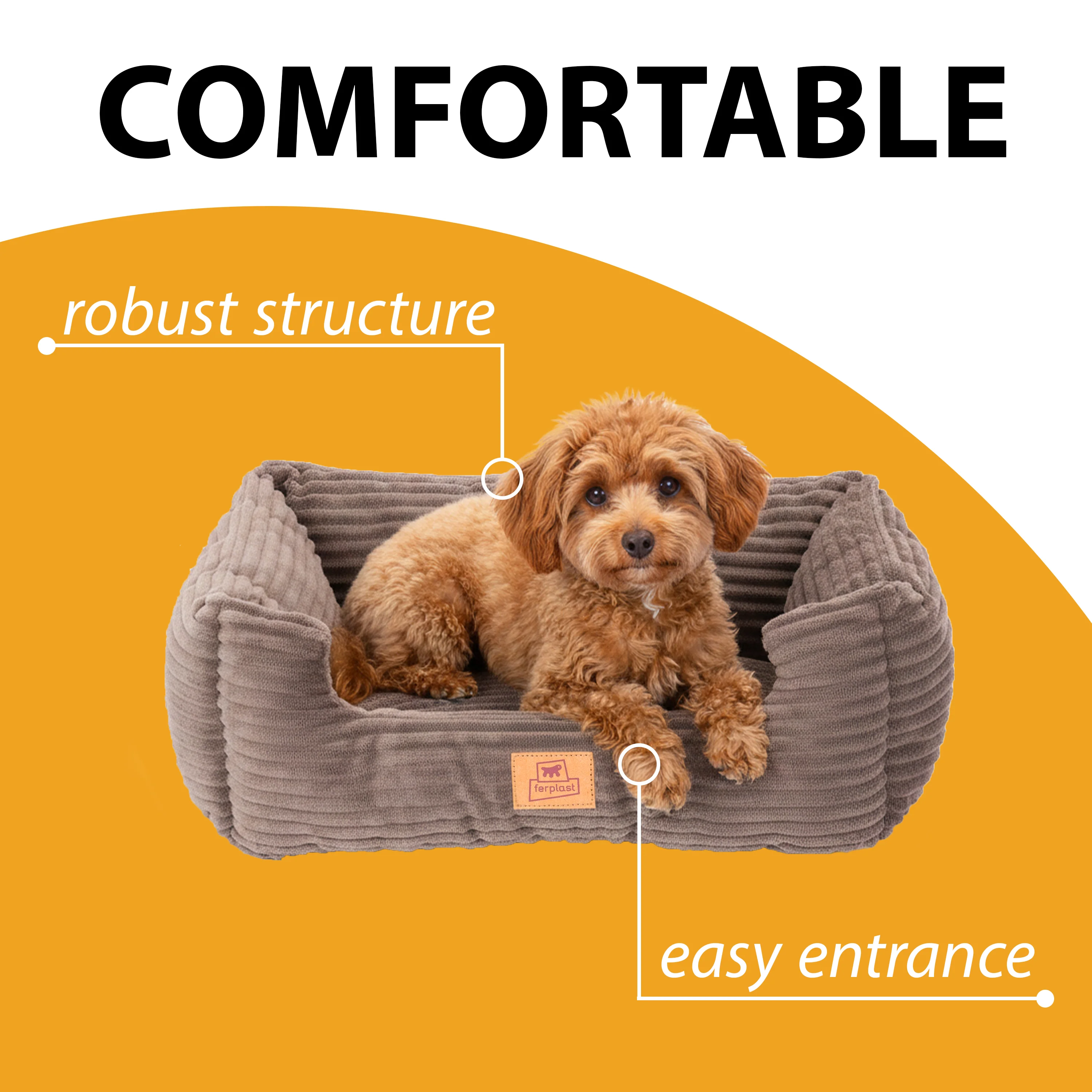SWEETIE CORDUROY Soft bed for dogs and cats - Image 6